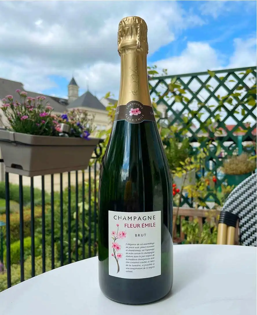 Bouteille de champagne Fleur Émile